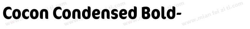 Cocon Condensed Bold字体转换